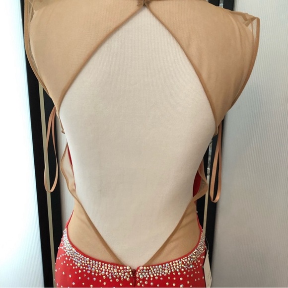 Jovani Red Crystal Gown - Picture 6 of 9